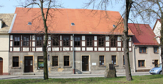 Frontansicht des Gebäudes des Stadt- und Heimatmuseum der Stadt Dommitzsch